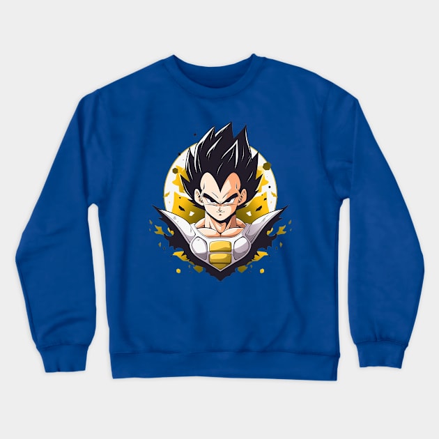 vegeta Crewneck Sweatshirt by pokermoment